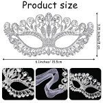 Sparkling Rhinestone Masquerade Jewelry Set for Parties