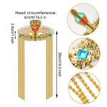 Egyptian Costume Jewelry Set with Snake Headpiece