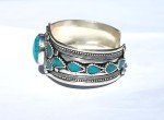 Adjustable Multi-Stone Boho Turquoise Cuff Bracelet