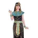 Egyptian Costume Jewelry Set with Snake Headpiece