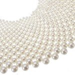 Chunky White Resin Bead Choker Necklace