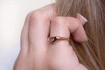 Heart-Shaped Gold Ring with Custom Initials