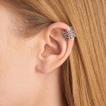 Sterling Silver Celtic Knot Ear Cuff Earrings