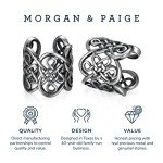 Sterling Silver Celtic Knot Ear Cuff Earrings