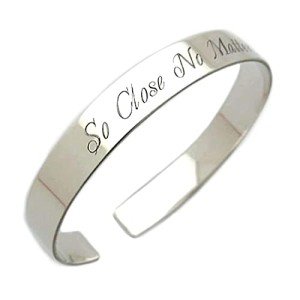 Engravable Sterling Silver Unisex Cuff Bracelet