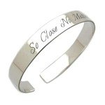 Engravable Sterling Silver Unisex Cuff Bracelet