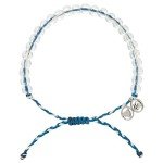 Recycled Plastic Beaded Bracelet with Silver Charm