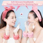 36 Pcs Makeup Headbands and Wristbands Set