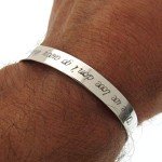 Engravable Sterling Silver Unisex Cuff Bracelet