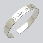 Engravable Sterling Silver Unisex Cuff Bracelet
