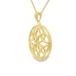 18k Gold Plated Celtic Trinity Knot Pendant Necklace