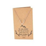 Deer Antler Pendant Necklace for Geminis