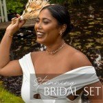 Nikita Floral Rhinestone Choker Necklace for Women