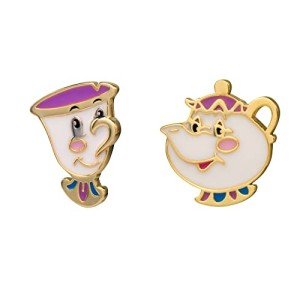 Disney Beauty and the Beast Sterling Silver Earrings