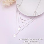 Sparkly Triple Layered Sterling Silver Necklace