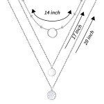 Sparkly Triple Layered Sterling Silver Necklace