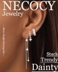 Sterling Silver Dangle Earrings Set for Women