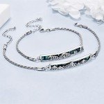 Sterling Silver Abalone Mountain Cuff Bracelets