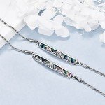Sterling Silver Abalone Mountain Cuff Bracelets