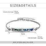 Sterling Silver Abalone Mountain Cuff Bracelets