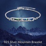 Sterling Silver Abalone Mountain Cuff Bracelets