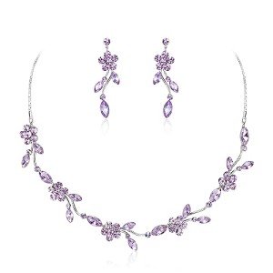 Elegant Flower Jewelry Set for Brides and Bridesmaids
