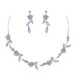 Elegant Flower Jewelry Set for Brides and Bridesmaids
