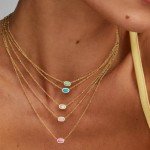 Kendra Scott Mini Elisa Gold Satellite Pendant Necklace