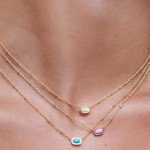 Kendra Scott Mini Elisa Gold Satellite Pendant Necklace
