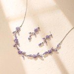 Elegant Flower Jewelry Set for Brides and Bridesmaids