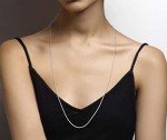 Miabella 925 Sterling Silver Diamond-Cut Rope Necklace