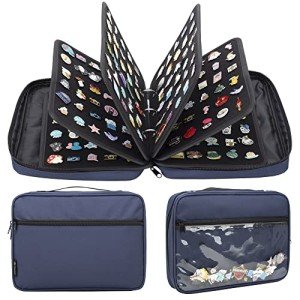 PACMAXI Enamel Pin Display Organizer Case (Blue)