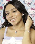 Hello Kitty Silver Cupcake Pendant Necklace for Women