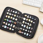 PACMAXI Enamel Pin Display Organizer Case (Blue)