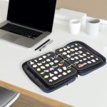 PACMAXI Enamel Pin Display Organizer Case (Blue)