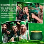 Valentine's Day Heart Hoop Beaded Drop Earrings