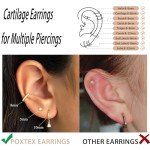 14K Gold Huggie Hoop Earrings Set for Women