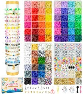 15000 Pcs Clay Beads Bracelet Making Kit