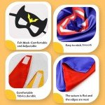 Kids Superhero Capes and Wristbands Costume Set