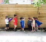 Kids Superhero Capes and Wristbands Costume Set