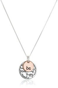 Two-Tone Sterling Silver "Be Graffiti" Necklace