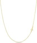 18k Gold Over Sterling Silver Box Chain Necklace