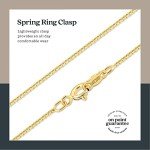 18k Gold Over Sterling Silver Box Chain Necklace