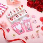 Valentine's Enamel Pin Set with Gift Bag