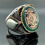 Handmade Silver Seal of Solomon Signet Ring