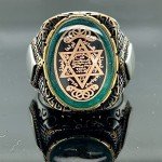 Handmade Silver Seal of Solomon Signet Ring