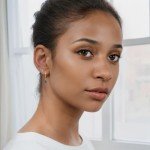 Dainty Gold Hoop Earrings Set for Women