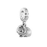 Guinea Pig Sterling Silver Clip-On Charm Pendant