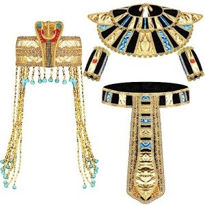 Cleopatra-Inspired Egyptian Costume Jewelry Set