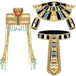Cleopatra-Inspired Egyptian Costume Jewelry Set